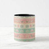 Bloesems in de Stripes Coffee Mok (Midden)