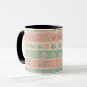 Bloesems in de Stripes Coffee Mok (Voorkant links)
