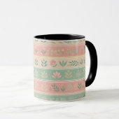 Bloesems in de Stripes Coffee Mok (Voorkant rechts)