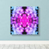 Bloesems Kleuren Maak Je Eigen Foto Canvas Afdruk (Insitu (Houten vloer))