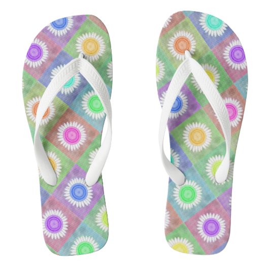 Bloesems Teenslippers (Voetbed)