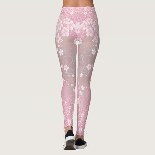 Bloesems van Elegantie Leggings (Achterkant)