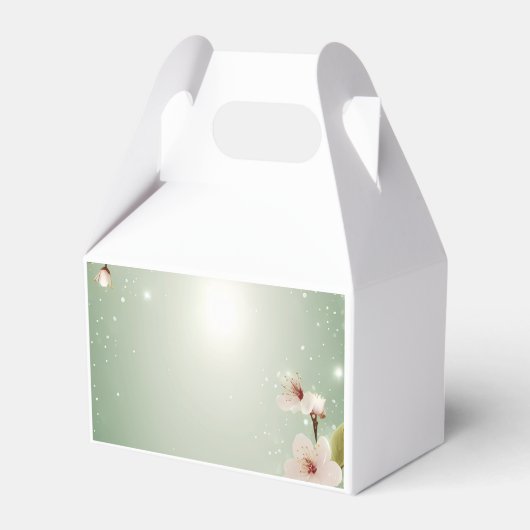 Bloesems van liefde bruiloft uitnodiging Collectie Bedankdoosjes (Achterkant)