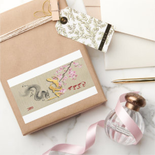 Bloesems Vietnamees Nieuwjaar van de Dragon RcS Rechthoekige Sticker