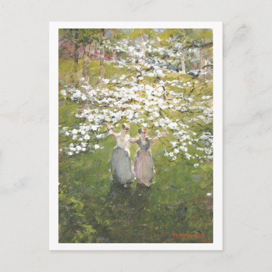 Bloesems Vriendschap/Zusterschap Schilderij Briefkaart (Voorkant)