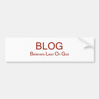BLOG BUMPERSTICKER