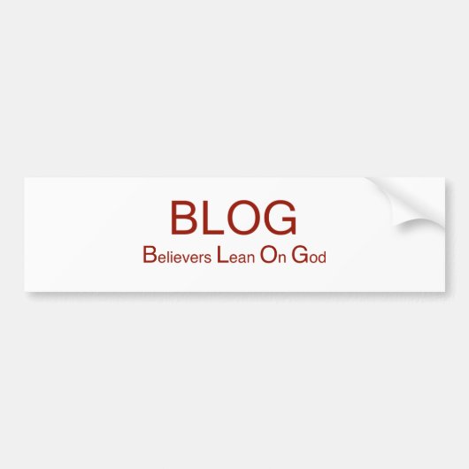 BLOG BUMPERSTICKER (Voorkant)