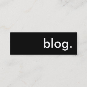 blog. mini visitekaartje