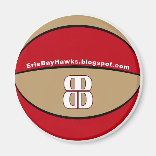 Blog Talk Bay Hawk aimant de basket-ball (Devant)