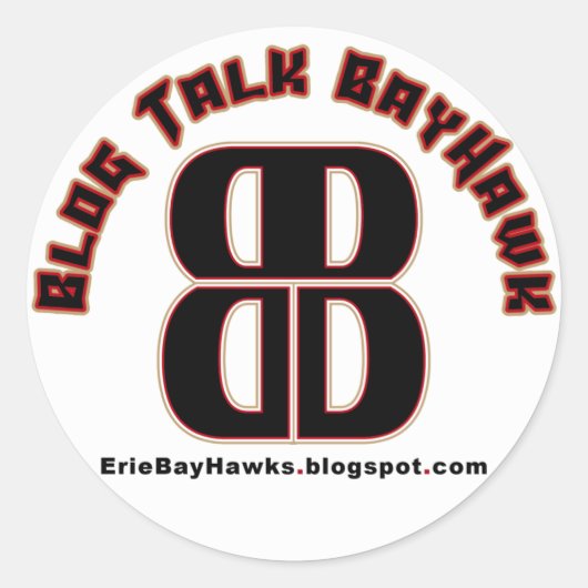 Blog Talk BayHawk Witte Stickers (Voorkant)