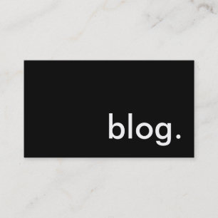 blog. visitekaartje