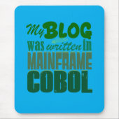Blog Was Coded in COBOL – Retro Mainframe Develope Muismat (Voorkant)