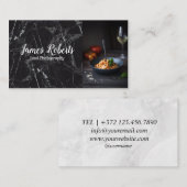 Blogger de photographie alimentaire Carte de visit (Devant / Derrière)