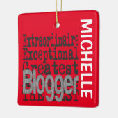 Blogger Extraordinaire CUSTOM Keramisch Ornament (Links)