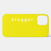 Blogger levendig geel, eenvoudig modern bedrijf Case-Mate iPhone case (Achterkant (horizontaal))