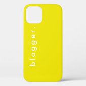 Blogger levendig geel, eenvoudig modern bedrijf Case-Mate iPhone case (Achterkant)