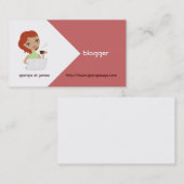 Blogger-Visitekaartjes Visitekaartje (Voorkant / Achterkant)