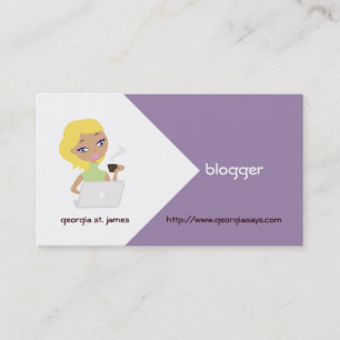 Blogger-Visitekaartjes Visitekaartje