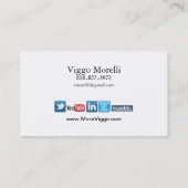 Blogger Writer Editor Internet WordPress Blog Visitekaartje (Achterkant)