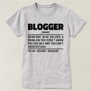 Blogger zelfstandig naamwoord definitie grappig sc t-shirt