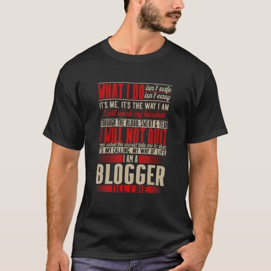 Bloggerdefinitie T-shirt (Voorkant)