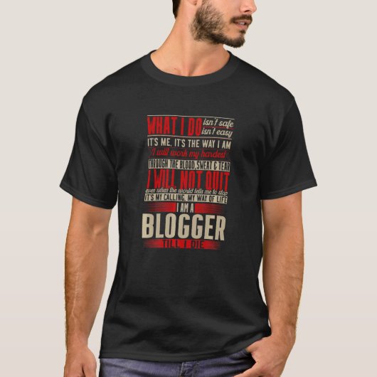 Bloggerdefinitie T-shirt (Voorkant)