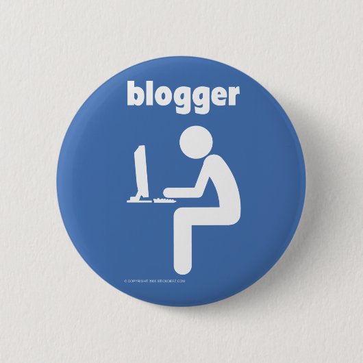 Bloggerkleur Ronde Button 5,7 Cm (Voorkant)