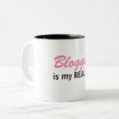 Blogging est mon VRAI travail - tasse de la vie de (Devant gauche)