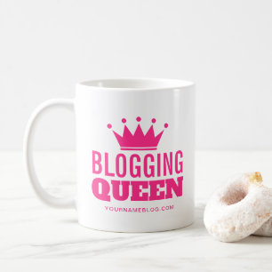 Blogging Queen mok gift for vrouw blogger