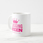Blogging Queen mok gift for vrouw blogger (Voorkant links)