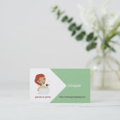 Blogueur Carte de visite (Debout devant)