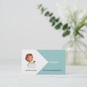 Blogueur Carte de visite (Debout devant)