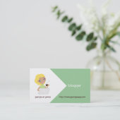Blogueur Carte de visite (Debout devant)