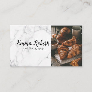 Blogueur de photographie culinaire Carte de visite