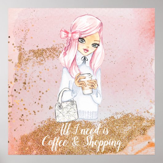 blogueur d'hiver cosy girl planner affiche (Devant)