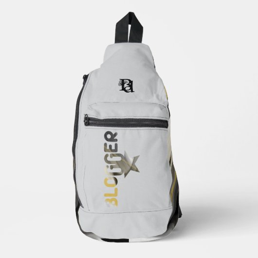 BLOGUEUR Sac Blanc Tendance Abstrait Black Gold (Recto)