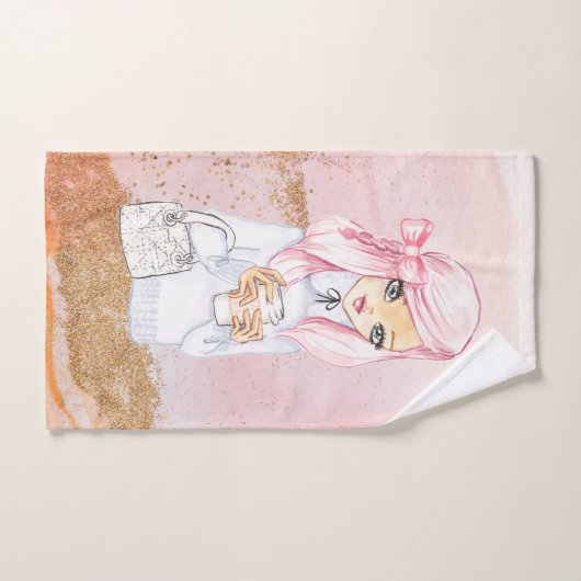 blogueuse d'hiver confortable fille serviette (Serviette à main)