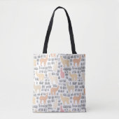 Blok Alpacas Pattern Draagtas (Voorkant)