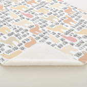 Blok Alpacas Pattern Sherpa Deken (3/4)