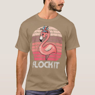 Blok het, stutflamingo voor mannen vrouwen, grappi t-shirt