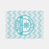 Blok Island Beach Blanket Fleece Deken (Voorkant (Horizontaal))