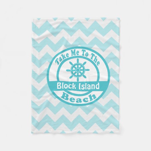 Blok Island Beach Blanket Fleece Deken (Voorkant)