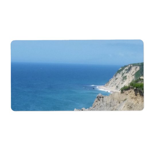 Blok Island Bluffs - Block Island, Rhode Island Etiket (Voorkant)