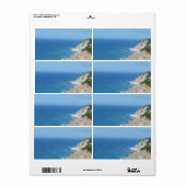 Blok Island Bluffs - Block Island, Rhode Island Etiket (Full Sheet)