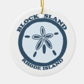 Blok Island Keramisch Ornament (Voorkant)