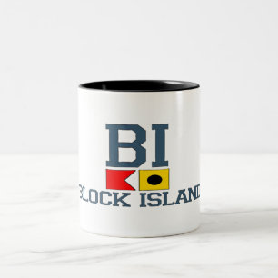 Blok Island Tweekleurige Koffiemok