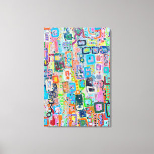 Blok Party 24 x 36 Canvas Print