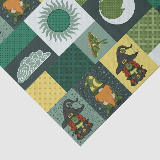 Blok Patchwork (Cosmische Nevel) Tissuepapier (Detail)