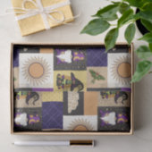 Blok Patchwork (Zonne Corona) Tissuepapier (Geschenk)