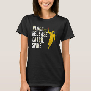 Blok Release Catch Spike Nationale Tight End-dag T-shirt